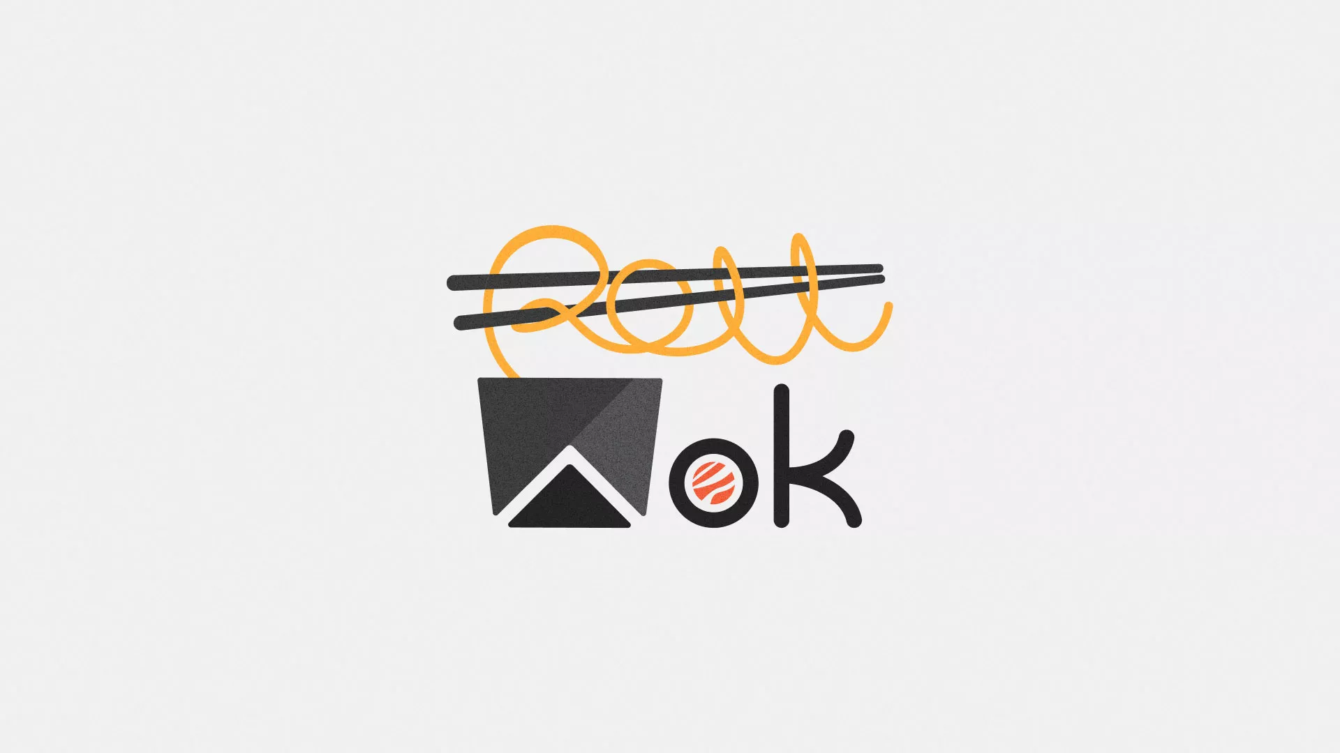 Разработка логотипа в Полярном для суши-бара «Roll Wok Club» Разработка логотипа в Полярном для суши-бара «Roll Wok Club»